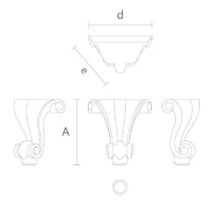 MN-017 Chippendale furniture feet